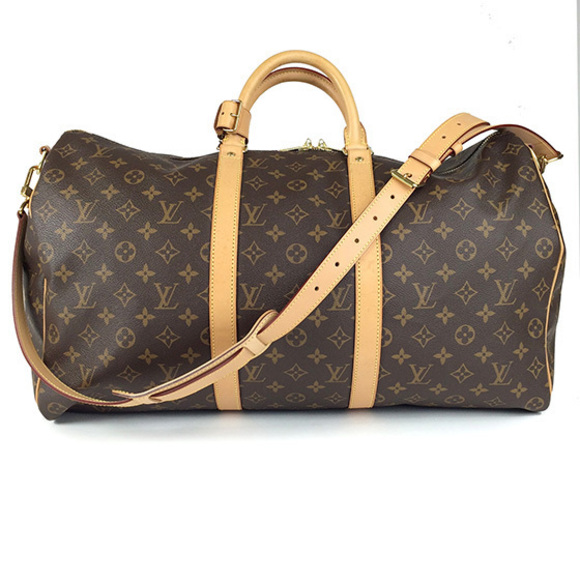 Louis Vuitton Monogram Keepall Bandouliere 50 Boston Bag - Picture 1 of 8